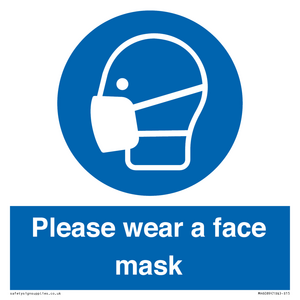 MH6089: Please wear a face mask