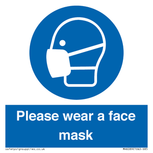 MH6089: Please wear a face mask