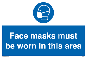 MH6091: Face masks must be worn in this area