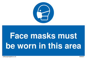 MH6091: Face masks must be worn in this area