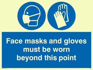 MH6092: Face masks and gloves must be worn