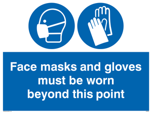 MH6092: Face masks and gloves must be worn