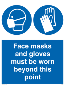 MH6092: Face masks and gloves must be worn