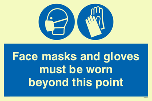 MH6092: Face masks and gloves must be worn