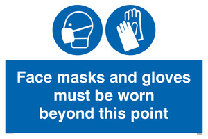 MH6092: Face masks and gloves must be worn