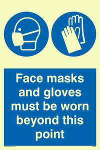 MH6092: Face masks and gloves must be worn