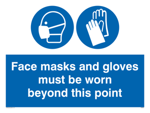 MH6092: Face masks and gloves must be worn