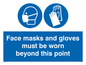 MH6092: Face masks and gloves must be worn