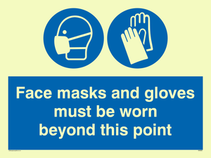 MH6092: Face masks and gloves must be worn