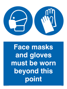MH6092: Face masks and gloves must be worn