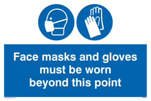 MH6092: Face masks and gloves must be worn