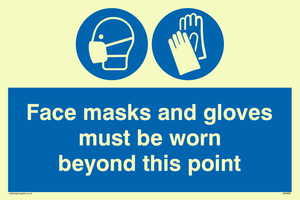 MH6092: Face masks and gloves must be worn