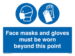 MH6092: Face masks and gloves must be worn