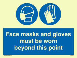 MH6092: Face masks and gloves must be worn