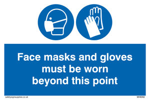 MH6092: Face masks and gloves must be worn