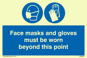 MH6092: Face masks and gloves must be worn