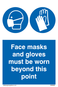 MH6092: Face masks and gloves must be worn