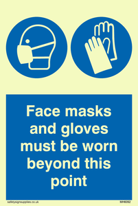 MH6092: Face masks and gloves must be worn