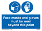 MH6092: Face masks and gloves must be worn