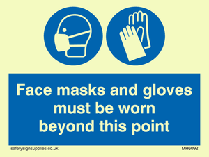 MH6092: Face masks and gloves must be worn