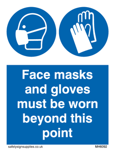 MH6092: Face masks and gloves must be worn