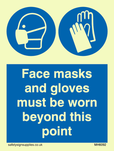 MH6092: Face masks and gloves must be worn