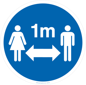 MH6120: Social Distance 1m symbol