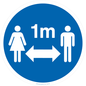 MH6120: Social Distance 1m symbol