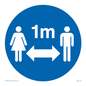 MH6120: Social Distance 1m symbol