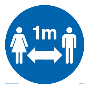 MH6120: Social Distance 1m symbol