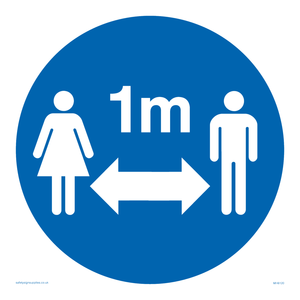 MH6120: Social Distance 1m symbol