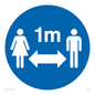MH6120: Social Distance 1m symbol