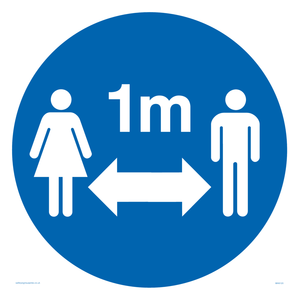 MH6120: Social Distance 1m symbol