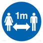 MH6120: Social Distance 1m symbol
