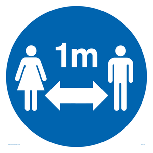 MH6120: Social Distance 1m symbol