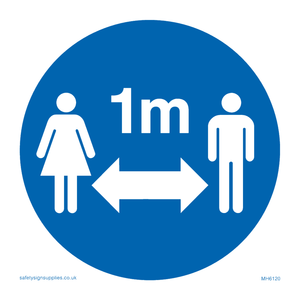 MH6120: Social Distance 1m symbol