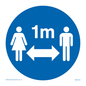 MH6120: Social Distance 1m symbol