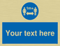 MH6128: 1M  Social Distance custom sign