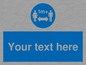 MH6128: 1M  Social Distance custom sign