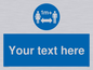 MH6128: 1M  Social Distance custom sign