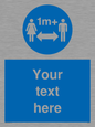 MH6128: 1M  Social Distance custom sign