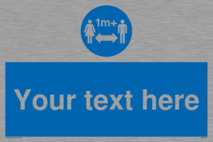 MH6128: 1M  Social Distance custom sign