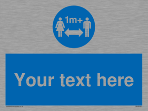 MH6128: 1M  Social Distance custom sign