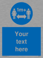 MH6128: 1M  Social Distance custom sign