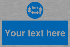 MH6128: 1M  Social Distance custom sign