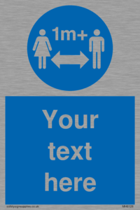 MH6128: 1M  Social Distance custom sign