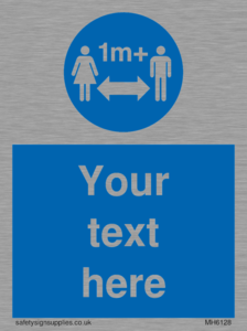 MH6128: 1M  Social Distance custom sign