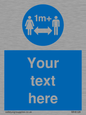 MH6128: 1M  Social Distance custom sign