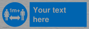 MH6128: 1M  Social Distance custom sign