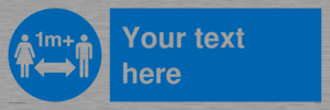 MH6128: 1M  Social Distance custom sign
